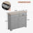 Double Tilt Out Trash Cabinet 10 Gallons Wooden Free Standing(Not include trash can)-106845994