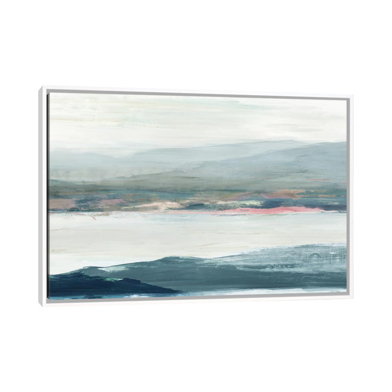 " Peaceful Mind II " by Allison Pearce, No Mat, White Framed Canvas, 26" H x 40" W x 1.5" D