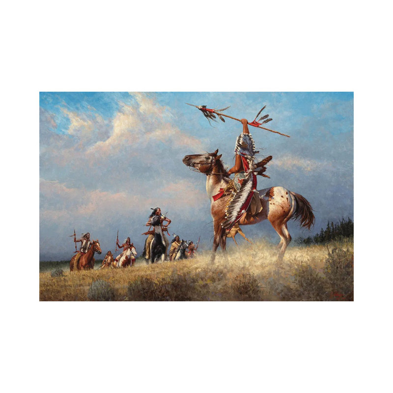 Gathering The Eagles by Joe Velazquez - Wrapped Canvas Painting, 30.48 cm H x 45.72 cm W