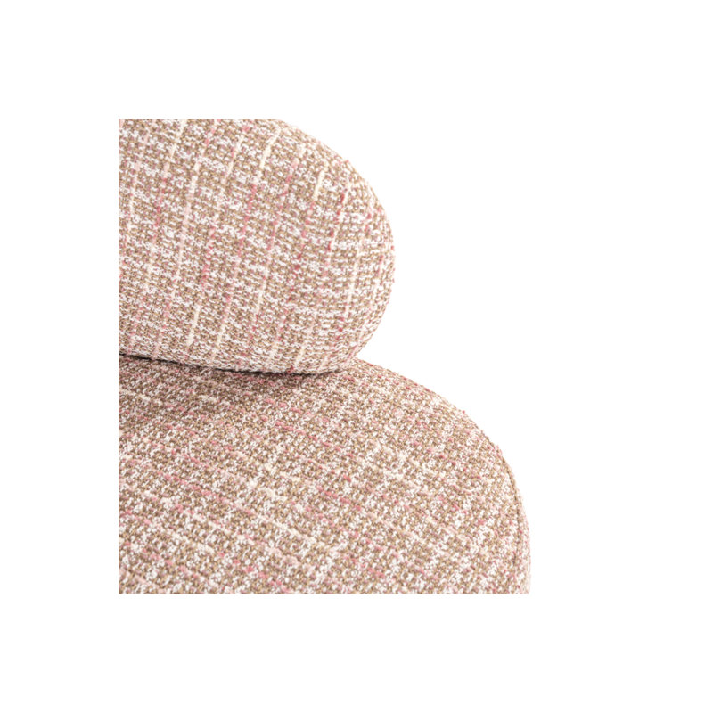 Fauteuil d'appoint Venus, Rose tendance, Doré