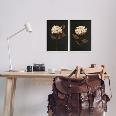 "Solitaire Bloom avant l'automne", ensemble de 2 plaques murales par Haley Knighten