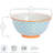 Nicola Spring - Hand-Printed Cereal Bowl - 16cm - Blue