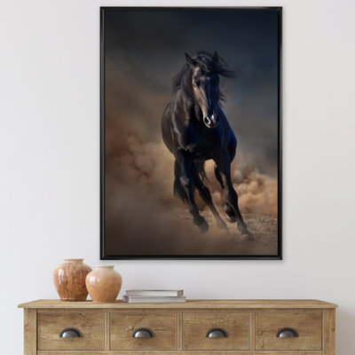 " Portrait Of Thoroughbred Nonius Stallion Horse I "