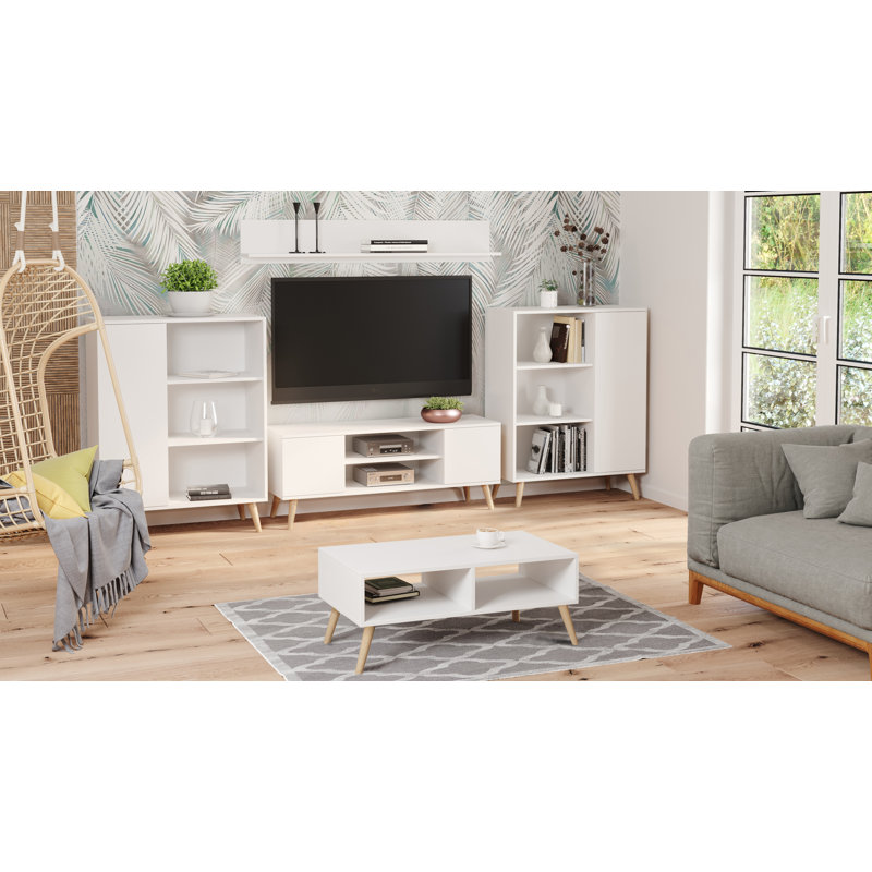Monahan Four Leg Coffee Table, White