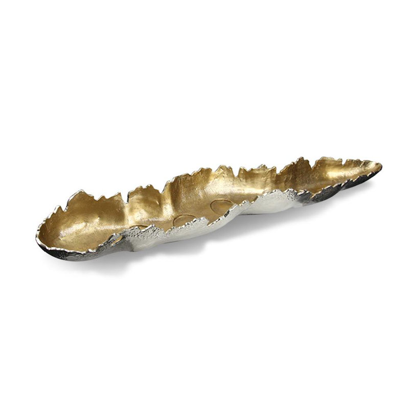 Aluminum Decorative Bowl 1, 5.5" H x 48" W x 9.25" D