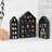 House-Shaped Wooden Shadow Cubby Box Display Shelf Organizer Storage Shadow Box For Mini Figures, Set Of 3, 10 W X 2 1/4 D X 15 H In, Black Colour
