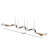 Cole And Grey Marble Garland Decorative White Candle Holder With Brown Tassel And Black Beads-2124080681