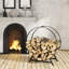 Malauni 56.5cm W Metal Log Rack