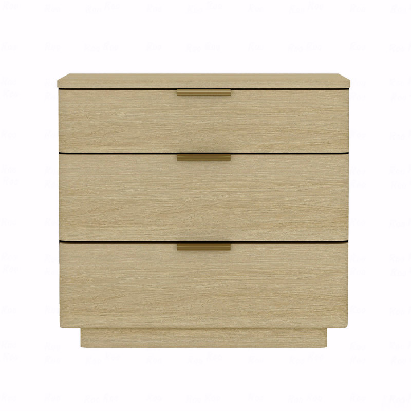 Table de chevet, Brun / or
