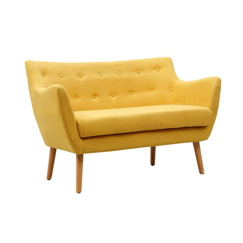 Mcdorman Upholstered 52.17'' Loveseat, Yellow