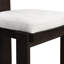 2 chaises de salle à manger rembourrées: tissu de siège gris, bois d'hévéa brun foncé, support de 330 lb, chaises de maison polyvalentes: mousse, pieds en bois d'hévéa, poids, design élégant-981286176