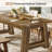 62.6 Inches Farmhouse Wooden Dining Table