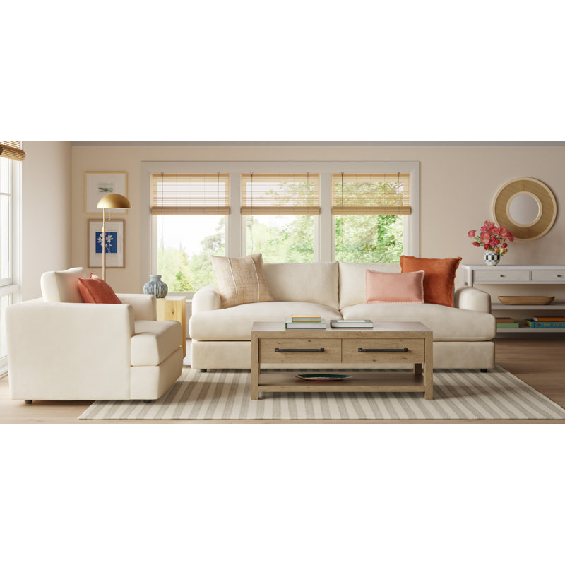 Zeppelin Recycled PET Yarn Reversible Throw Pillow, 18"H x 18"W, Polyester/Polyfill, Light Grey
