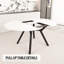 47 - 63" Extendable Dining Table And Chairs Comfortable, Long-term Use Expandable Configuration Fashionable,