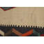 Tapis oriental kilim à teinture végétale 5 x 8 po