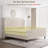 Full Bed Velvet Upholstered Platform Bed with Wingback Headboard – No Box Spring Needed
