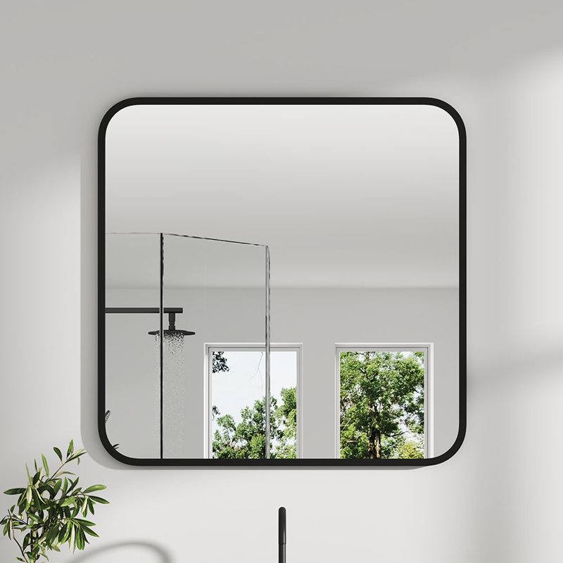 Lafata Metal Square Mirror, 70cm H x 70cm W