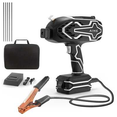Portable Handheld Welder Gun 110V, 20-120A IGBT Inverter Welding Machine Tools with Auto-Darkening Goggles, Hot Start, Arc Force, Extended Copper Ground Cable for Metal, DIY & Repair