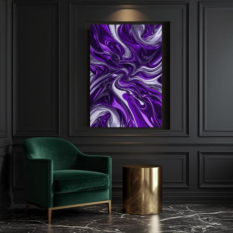Abstrait art fluide sur toile 57, H 24 po x l 20 po