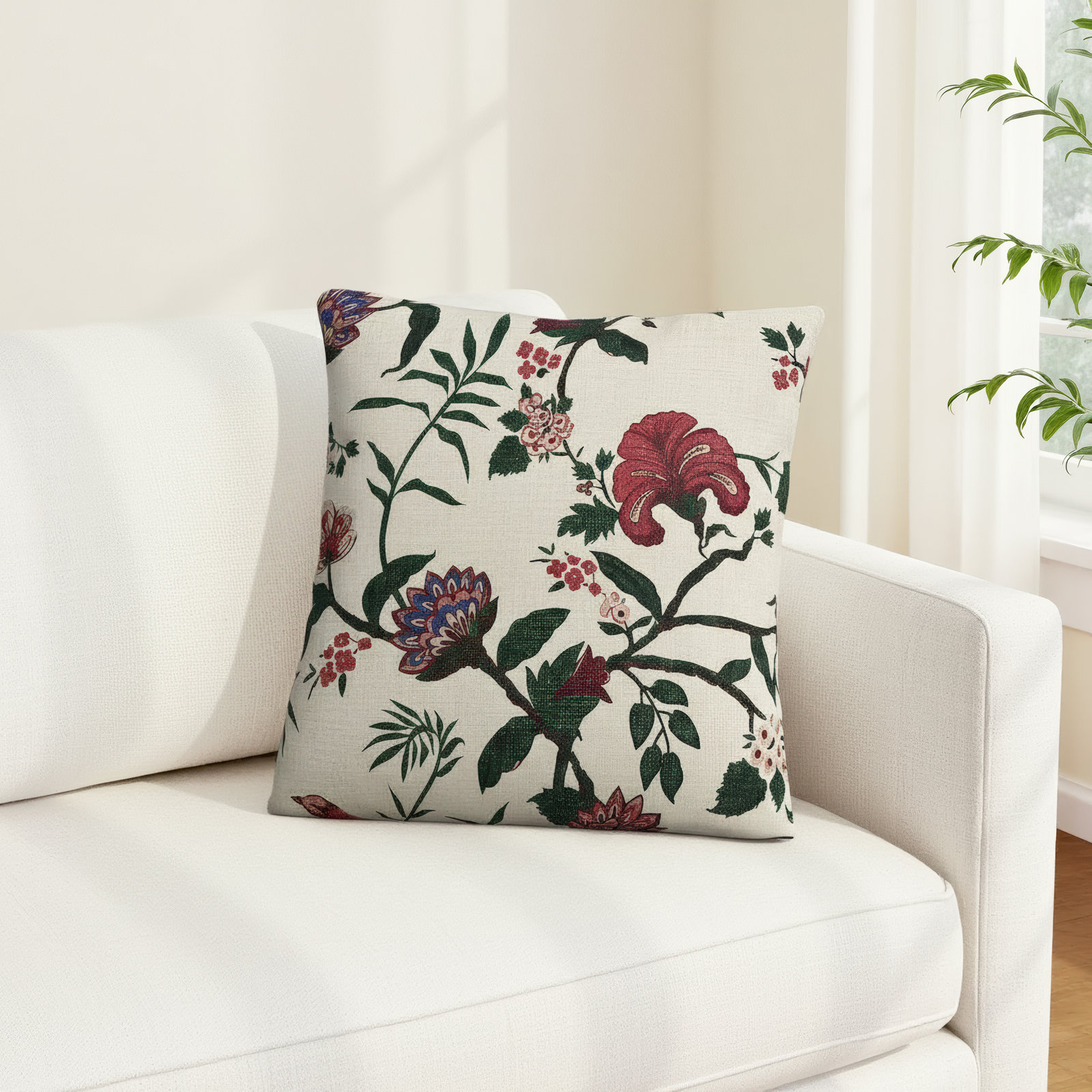 Radford 18" x 18" Cotton Throw Pillow