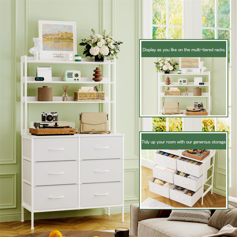 80 cm W Chest of 6 Drawers
