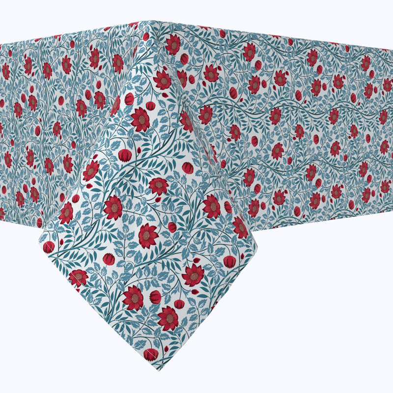 Floral 69 Cotton Tablecloths, 104" x 52"