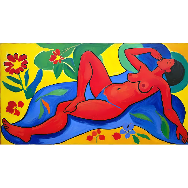 Sunbathing, 24" H x 48" W