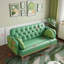 Canapé vert avec motif tulipe-1512931810