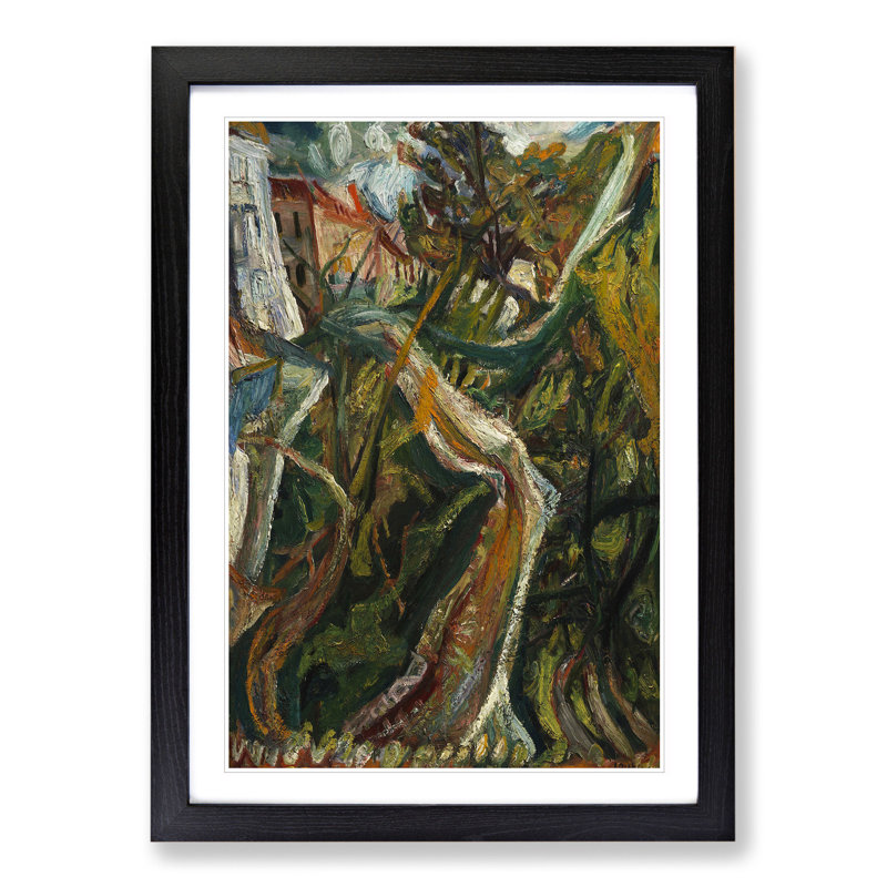 Path Through the Trees by Chaim Soutine - Framed Print, Black Framed, 36cm H x 27cm W x 2cm D