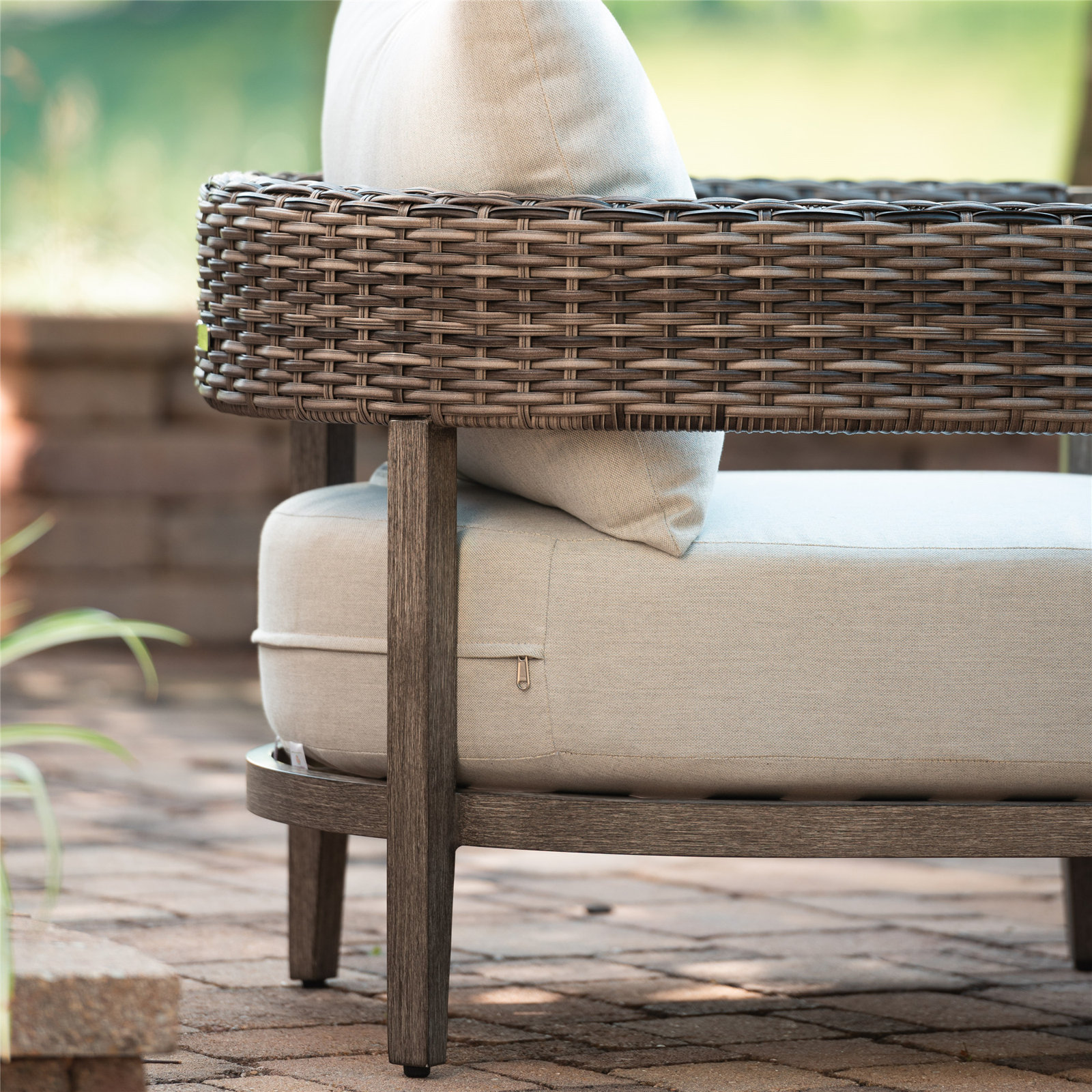 Claudia Wicker Outdoor Lounge Chair