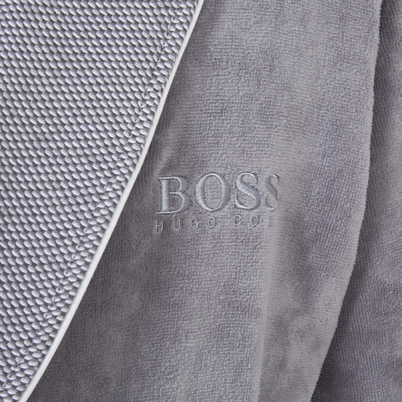 Lord 100% Cotton Velour Male Mid-Calf Bathrobe with Pockets, XXL, Gray