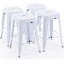 Tabouret de comptoir 24 po avec cadre en métal Juddson, ensemble de 4 tabourets d'intérieur et d'extérieur-1397376350-1428507887