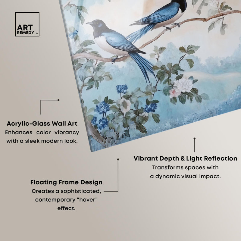 «Botanical Echoes», reproduction d'art acrylique sur toile par Art Remedy, H 30 po x l 36 po
