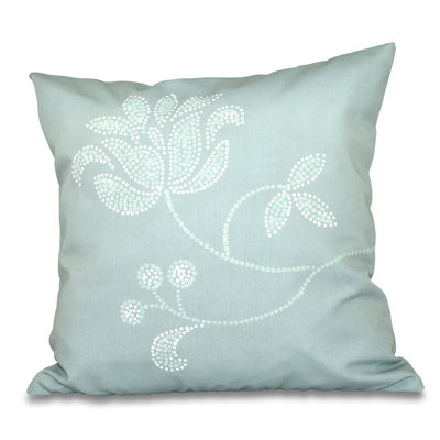 Botanical Blooms Floral Outdoor Reversible Throw Pillow