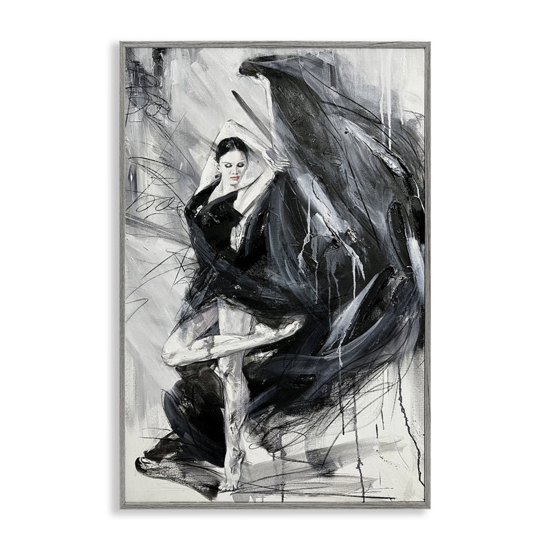 Giclée abstraite encadrée, par Lucille Lee, Estampe numérique Farmhouse, H 18 po x l 12 po