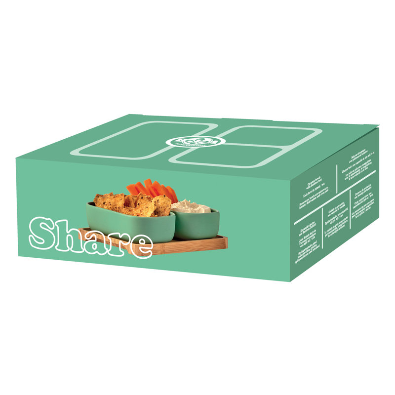 Share Rectangular Bowls, Green