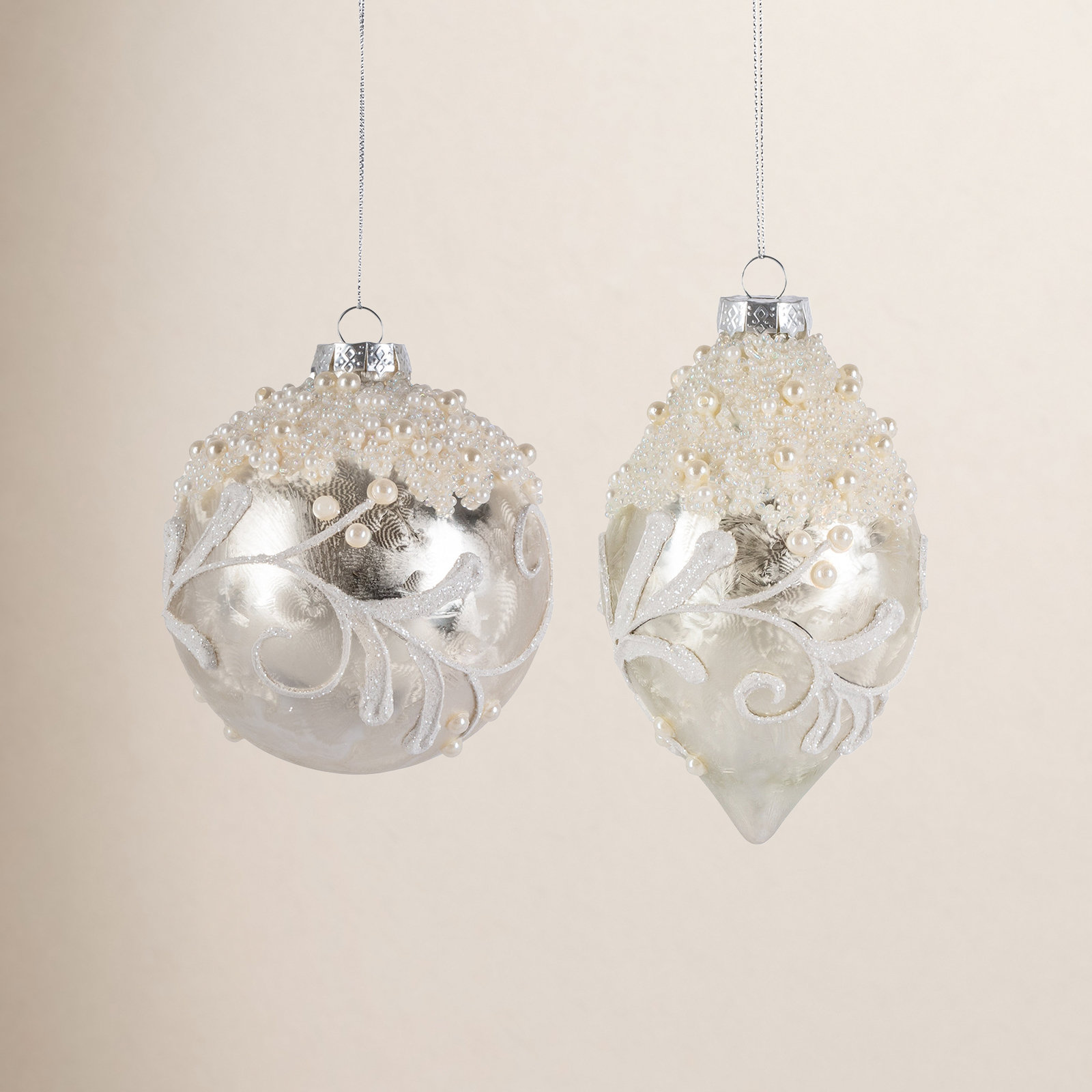 Vintage Swirl Ornament, 2 Assorted Styles