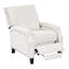 Fauteuil de style transitionnel, tissu écossais noir, siège renforcé en métal, rembourrage en mousse sur ressorts ensachés, coussins de dossier et de siège attachés, pieds en bois exposés avec finition, fonction de poussée,