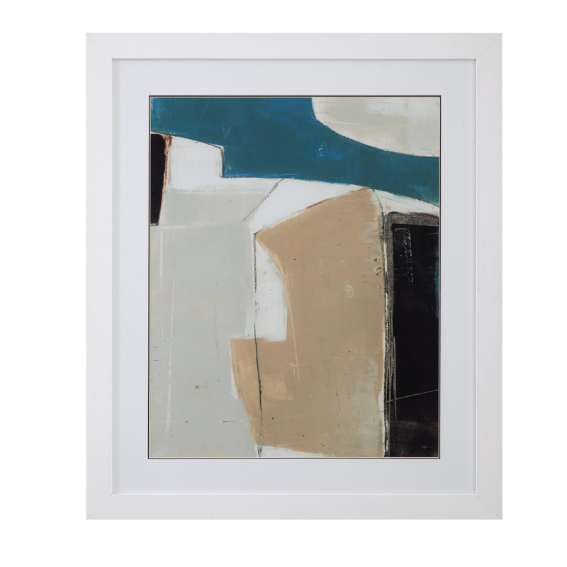 Layers I Framed Print – Limited Edition Signed Art in White Frame