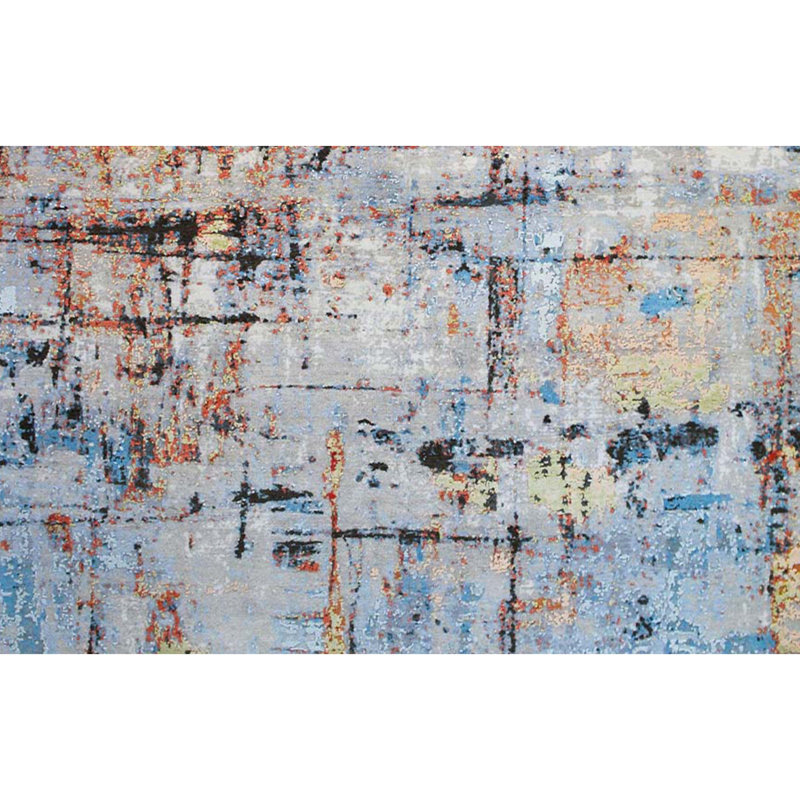 Hand Knotted Abstract Area Rug