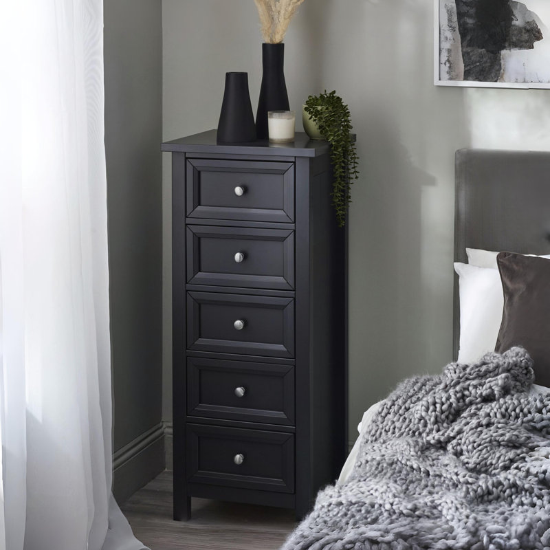 Aoife 5 Drawer Tall Chest - Anthracite