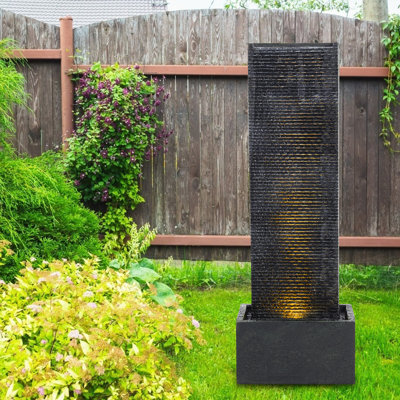 Ibaka Weather Resistant Floor Fountain with Light