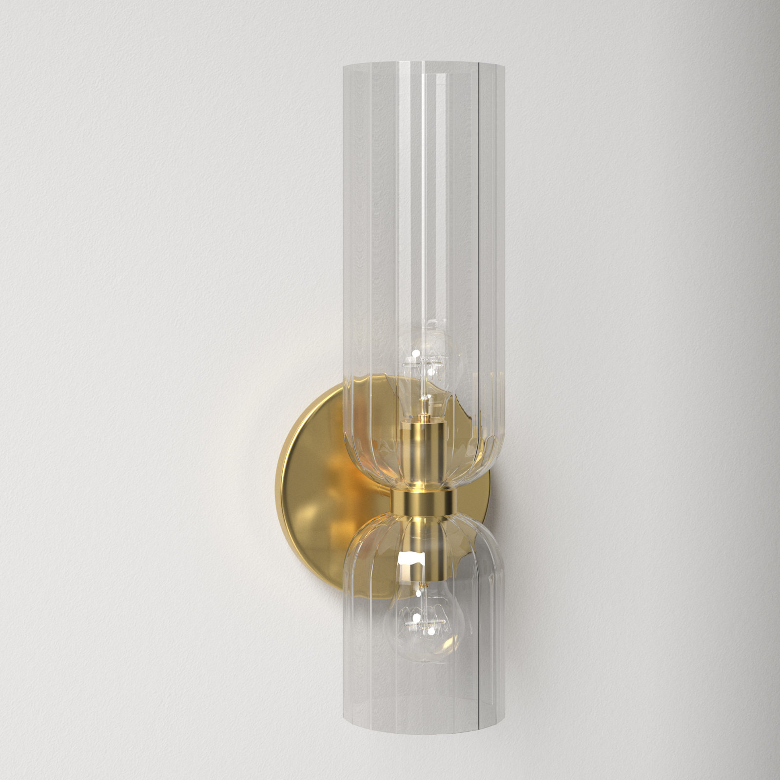 Sahriyah 2 Light Dimmable Armed Sconce, Aged Brass