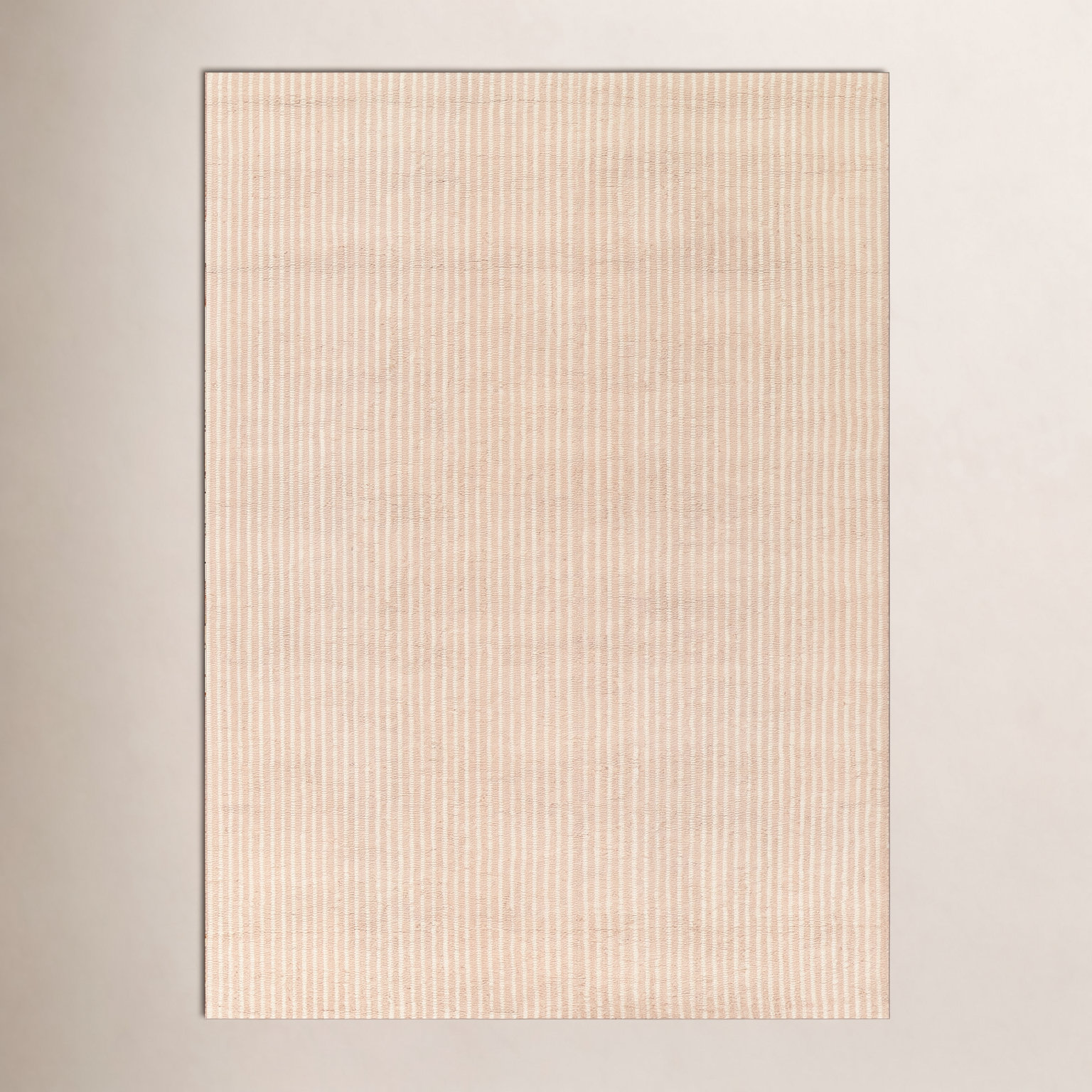 Lola Pink Hand-Tufted Striped Wool Rug, Rectangle 8'10" x 11'10"