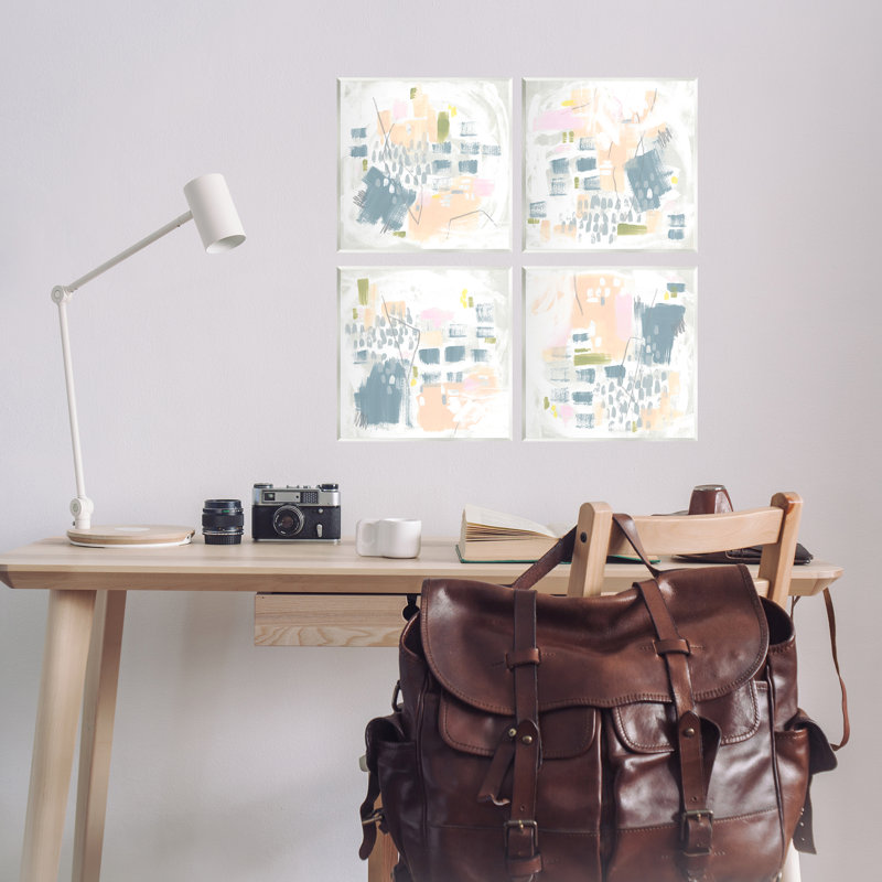 «Soft Chaotic Collage», ensemble de 4 plaques murales par June Erica Vess