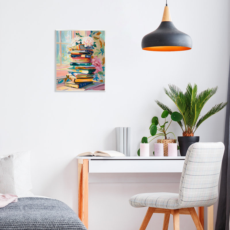 Vivid Bookstack par Window Wall Plaque, conception par Arlington Prints