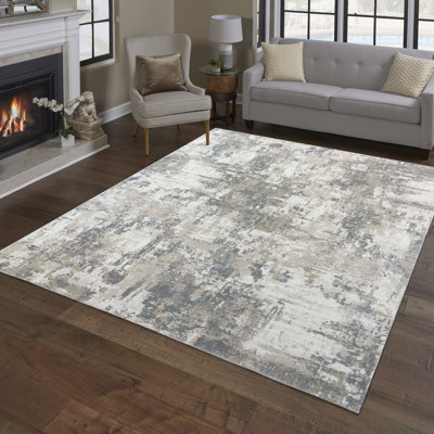 Tapis d'intérieur moderne patiné Majestic Mignone