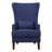 Kegan Accent Chair with Chrome Nails-1208764137