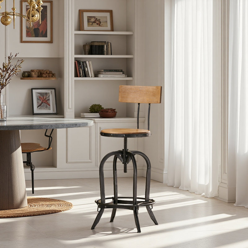 Tabourets de bar pivotants à hauteur réglable