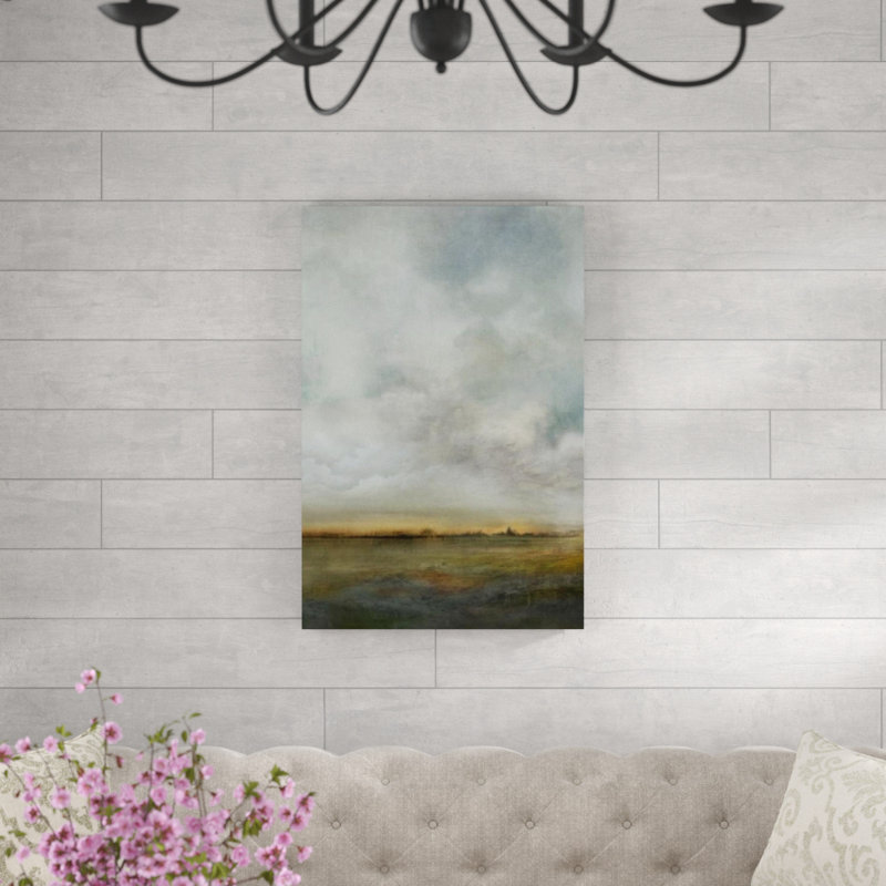 Elle Youngstrom The End Of The Day II by Elle Youngstrom - Painting, Knife Gel, 54" H x 36" W x 1.5" D